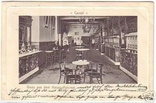 11532 Ak Gruß aus dem Kaiser Automat Cassel 1904