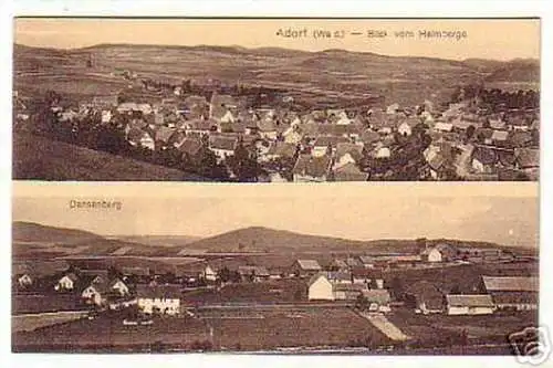 06826 Ak Adorf Blick vom Heimberge um 1920