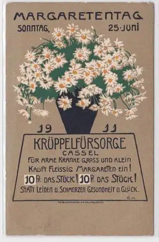 86654 Ak Cassel Kassel Margaretentag Krüppelfürsorge 1911