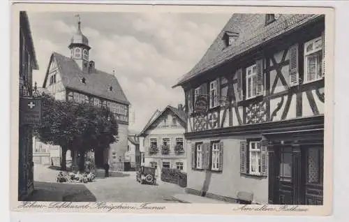 92225 AK Höhen-Luftkurort Königstein im Taunus - Am alten Rathaus um 1930