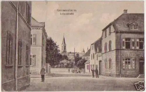 15478 Feldpost Ak Germersheim Lilienstrasse 1917