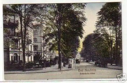 10789 Ak Bad Nauheim Bahnhofs Allee 1916