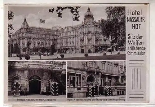 55963 Mehrbild Ak Wiesbaden Hotel Nassauer Hof 1941