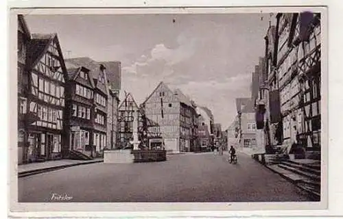 37869 Ak Fritzlar Strassenansicht 1942