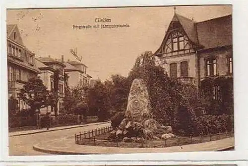 37850 Ak Gießen Bergstraße mit Jahngedenkstein 1925