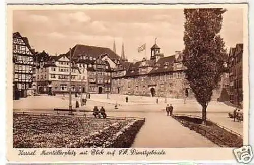 17182 Foto Ak Kassel Marställerplatz um 1940