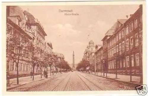 29352 Ak Darmstadt Rheinstrasse um 1930