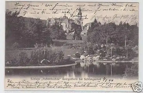 33099 Ak Georgenborn bei Schlangenbad Schloss 1904