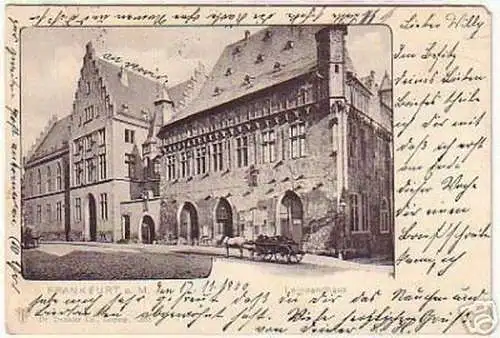 11506 Ak Frankfurt am Main Leinwandhaus 1900