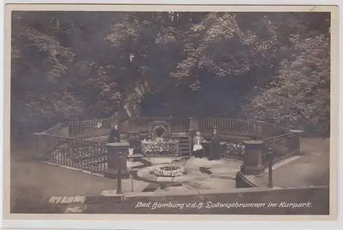 79399 Ak Bad Homburg v.d.H. Ludwigsbrunnen im Kurpark 1928