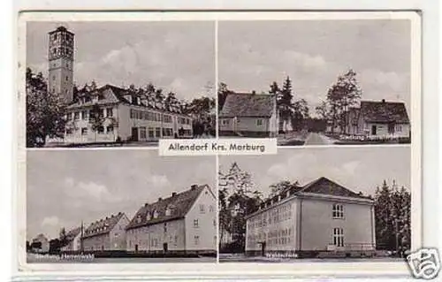 25835 Mehrbild Ak Allendorf Kreis Marburg 1954