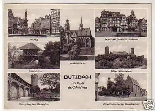 04754 Mehrbild Ak Butzbach die Perle der Wetterau 1965