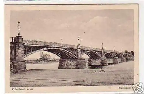 30621 Ak Offenbach a.M. Mainbrücke um 1930