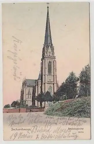 13279 Feldpost Ak Sachsenhausen Dreikönigkirche 1914