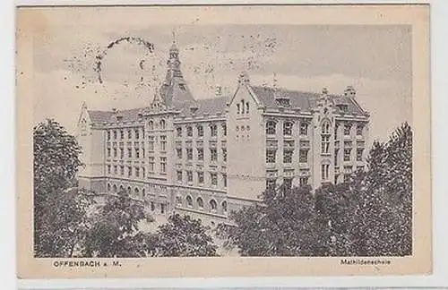 67373 Ak Offenbach am Main Mathildenschule 1935