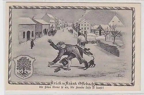 20133 Humor Ak Krick de Kränk Offebach (Offenbach) 1915