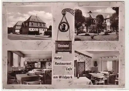 50673 Mehrbild Ak Darmstadt Einsiedel Hotel Restaurant Café am Wildpark 1965