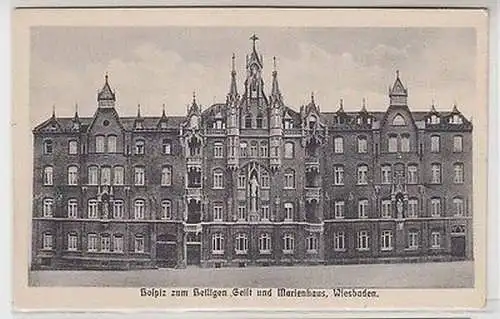 62326 Ak Wiesbaden Hospiz zum heiligen Geist und Marienhaus um 1930