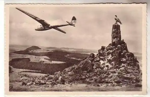 59075 Ak Wasserkuppe Rhön Fliegerdenkmal um 1940