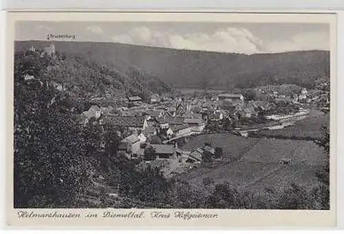 45816 Ak Helmarshausen im Diemelthal Totalansicht 1940