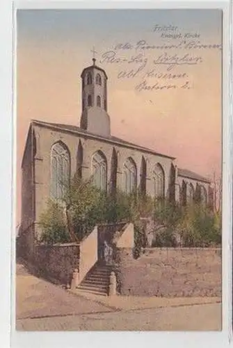 57761 Feldpost Ak Fritzlar evangelischer Kirche 1918