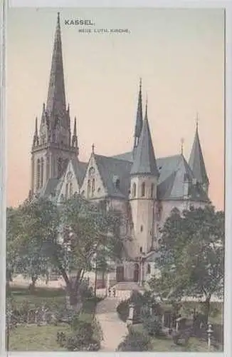 51372 Ak Kassel neue luth. Kirche um 1910