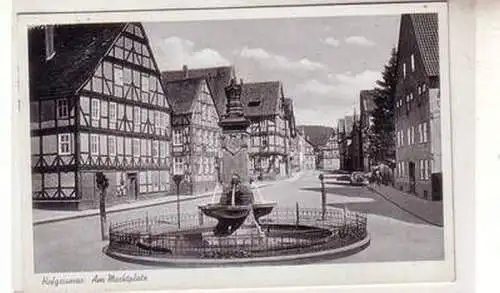 51534 Feldpost Ak Hofgeismar am Marktplatz 1940