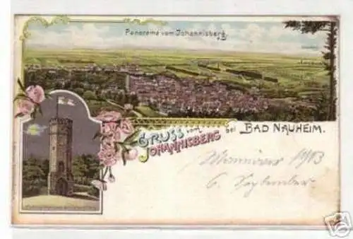 06560 Ak Gruß vom Johannisberg bei Bad Nauheim 1903