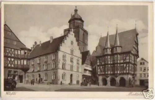 11652 Ak Alsfeld Marktplatz um 1930