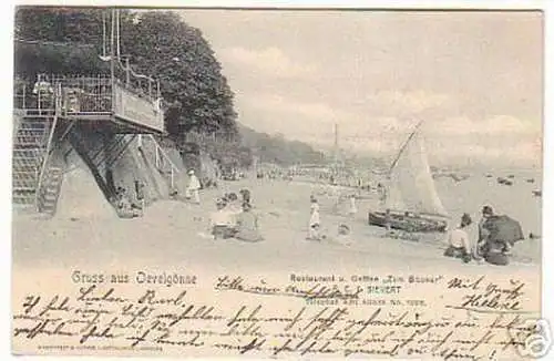 06585 Ak Gruß aus Oevelgönne Restaurant 1901