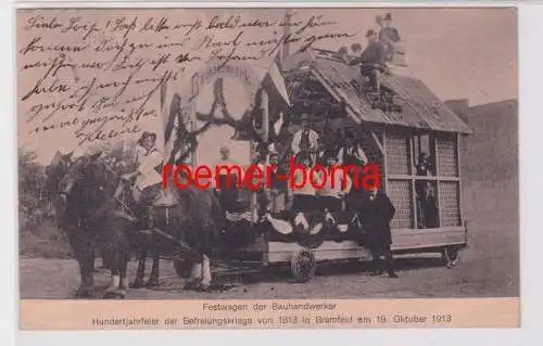 84548 Ak Hundertjahrfeier der Befreiungskriege von 1813 in Bramfeld 19.10.1913