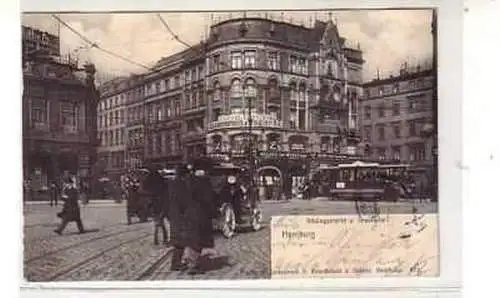 40142 Ak Hamburg Rödingsmarkt und Graskelle 1904