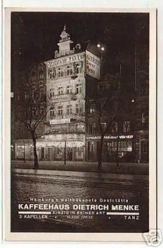 08202 Ak Hamburg Kaffeehaus Dietrich Menke um 1930