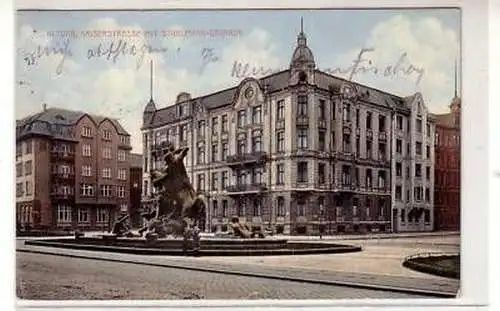 13342 Ak Altona Kaiserstraße Stuhlmann Brunnen 1913