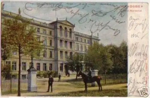 15581 Ak Hamburg-Wandsbek Hotel Marienthal 1904