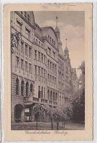 56161 Ak Gewerkschaftshaus Hamburg 1929