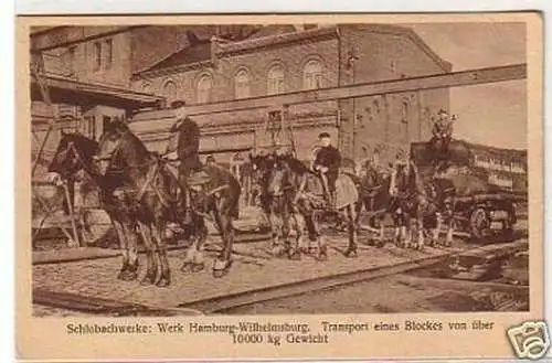 26507 Ak Schlohbachwerke Werk Hamburg Wilhelmsburg 1930