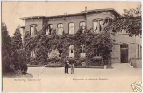 15867 Ak Hamburg-Eppendorf Krankenhaus, Badehaus 1905