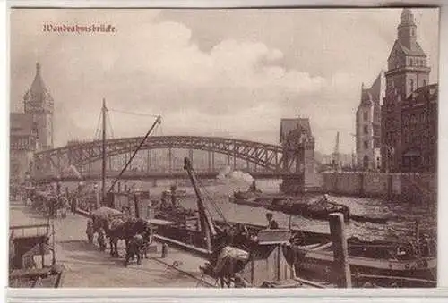 59602 Ak Verein für Handlungs-Commis von 1858 in Hamburg, Wandrahmsbrücke