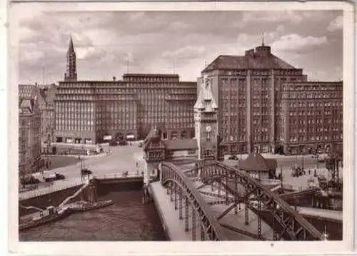 48896 Ak Hamburg Chilehaus ud Brücke 1942