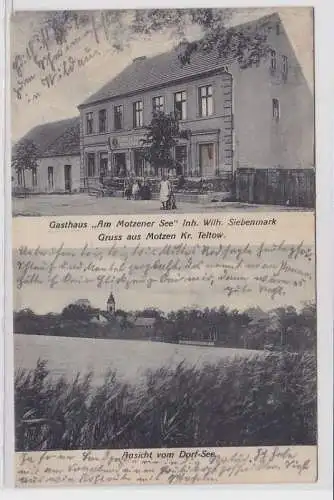 88571 Mehrbild Ak Gruß aus Motzen Kreis Teltow Gasthaus 1927