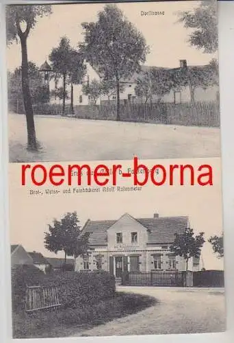 80719 Mehrbild Ak Gruß aus Cölsa bei Falkenberg Dorfstraße, Feinbäckerei um 1910