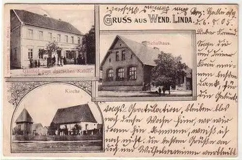 59460 Mehrbild Ak Gruß aus Wend. Linda Gasthof usw. 1905