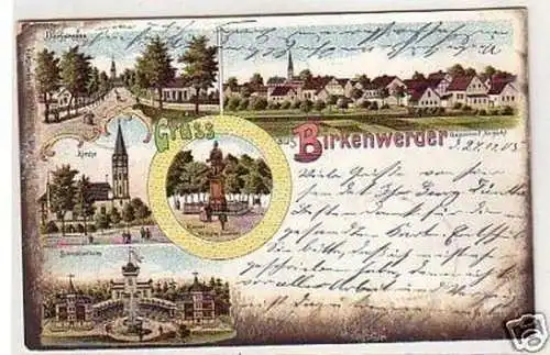 32570 Ak Lithographie Gruß aus Birkenwerder 1905