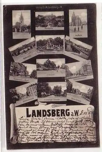 57648 Mehrbild Ak Landsberg a.W. 1906