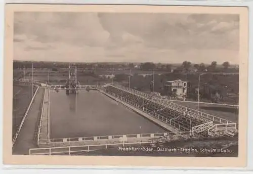 35731 Ak Frankfurt Oder Ostmark Stadion Schwimmbahn 1943