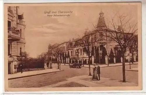 51474 Ak Gruß aus Eberswalde neue Schweizerstrasse um 1930