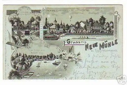 07102 Mondscheinkarte Gruß aus Königs Wusterhausen 1899