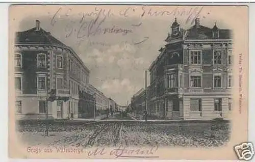 33988 Ak Gruß aus Wittenberge Moltkestraße 1906