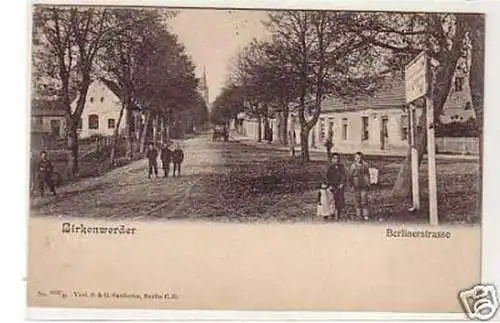 32023 Ak Birkenwerder Berlinerstrasse um 1900